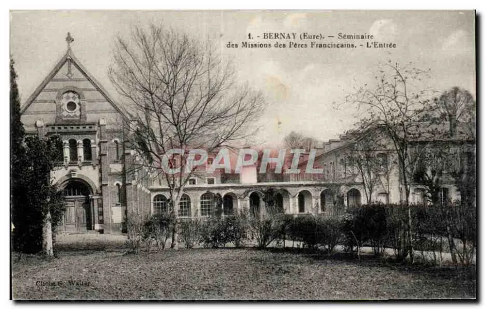 Bernay (Eure) — Seminar der Franziskaner — Eingang — Verleger: Chirac & Walter - Vorderseite