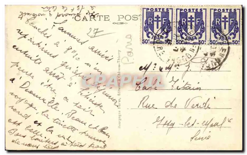 Conches (Eure) — Abside della Chiesa di Santa Foy — Editore: Bourgogne (Château-Thierry) - Verso