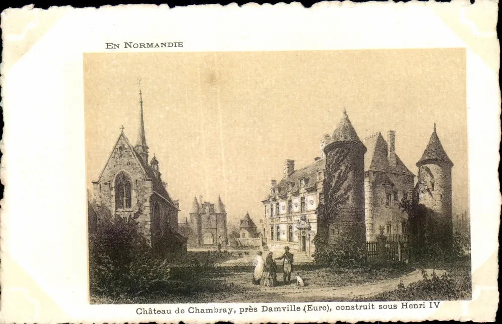 Schloss Chambray, nahe Damville (Eure) — erbaut unter Henri IV — Édition Artistique Supra Paris - Vorderseite