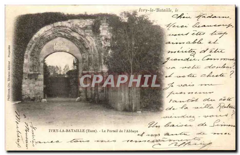 IVRY-LA-BATAILLE (Eure) — Der Portal der Abtei — Verlag Paildman & Cie, Buchhandlung Verlag - Vorderseite