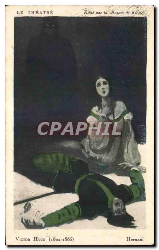 Hernani — Victor Hugo (1802-1885) — Editado pela Maison de Ricpler - Frente