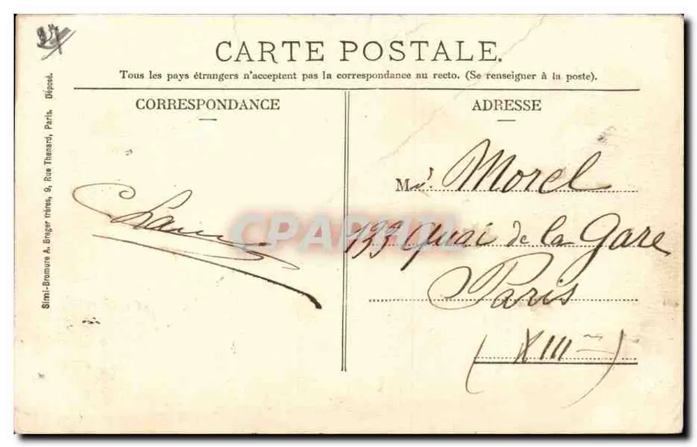 O general de Béarnmont — Gisors (Eure) — Biard, editor, Gisors - Verso