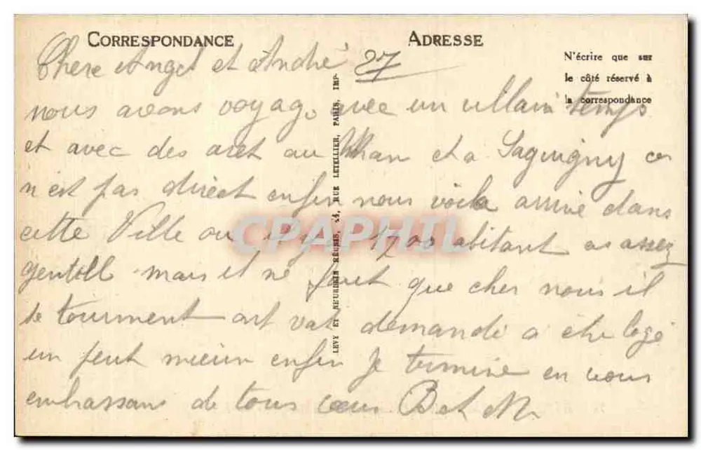 Evreux — Die Ufer des Iton am Bel-Ebat-Meadow — LL - Rückseite
