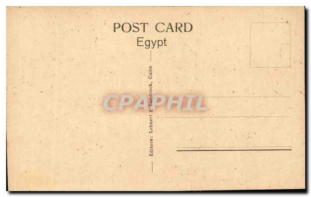 Edfou: Der Tempel des Horus — 1889 — Lehnert & Landrock, Kairo - Rückseite