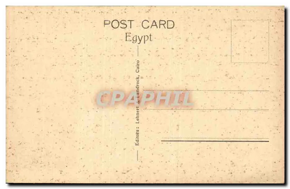 Kairo - Minya Dorf — Pyramide von Gizeh — Verlag Lehnhert & Landrock, Nr. 657 - Rückseite