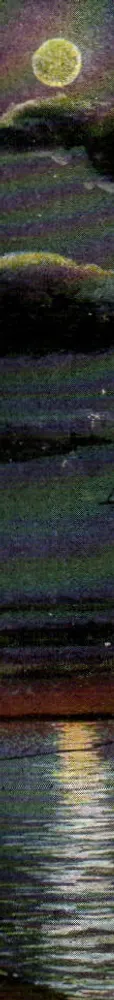 Lua sobre a água — paisagem noturna — editor desconhecido - Frente