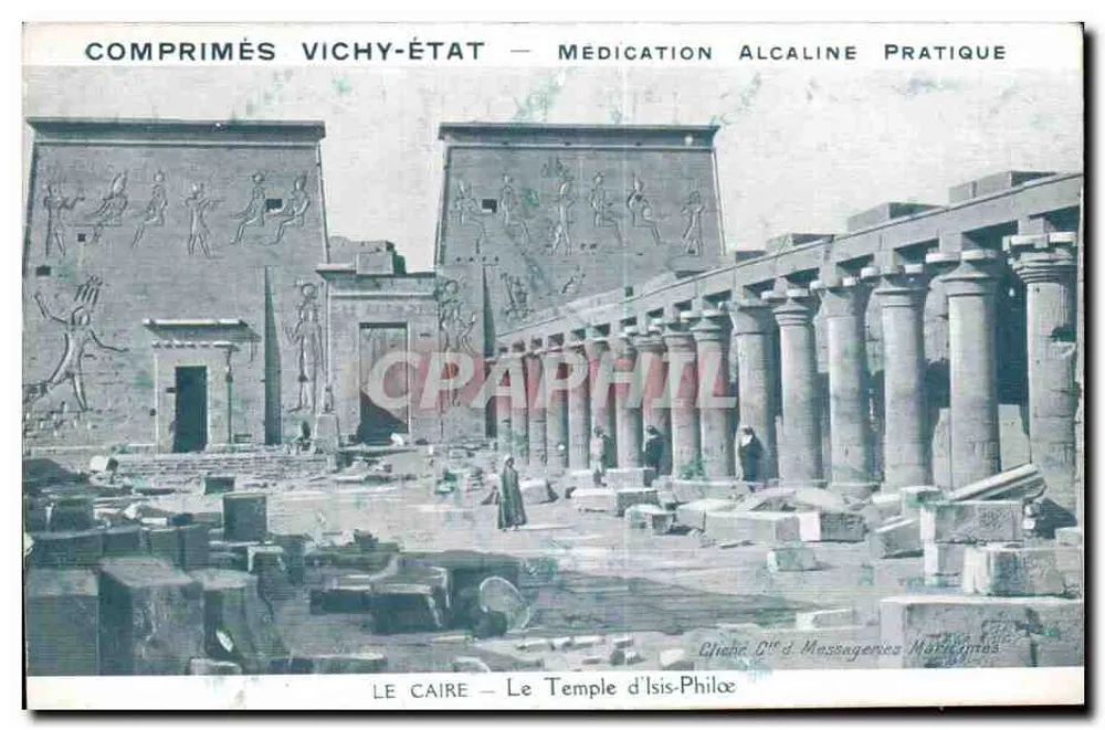 Kairo — Tempel von Isis-Philae — Vichy-État Comprimés - Vorderseite