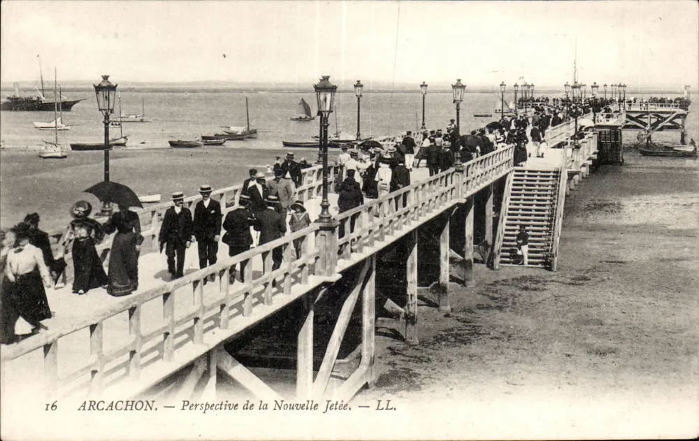 Arcachon — Perspectiva da Nova Dique — LL. n°16 - Frente