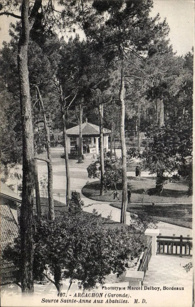 Fonte Santa Ana dos Abatilles — Arcachon (Gironde) — Fototipia Marcel Delboy, Bordeaux - Frente