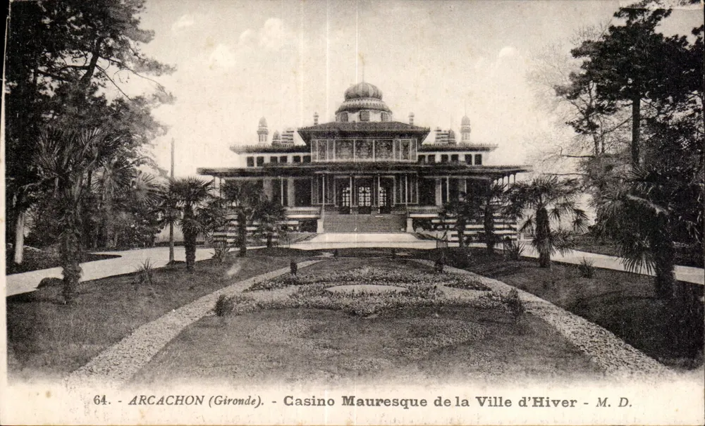 Arcachon (Gironde) — Mauresque-Casino der Winterstadt — M. D. - Vorderseite