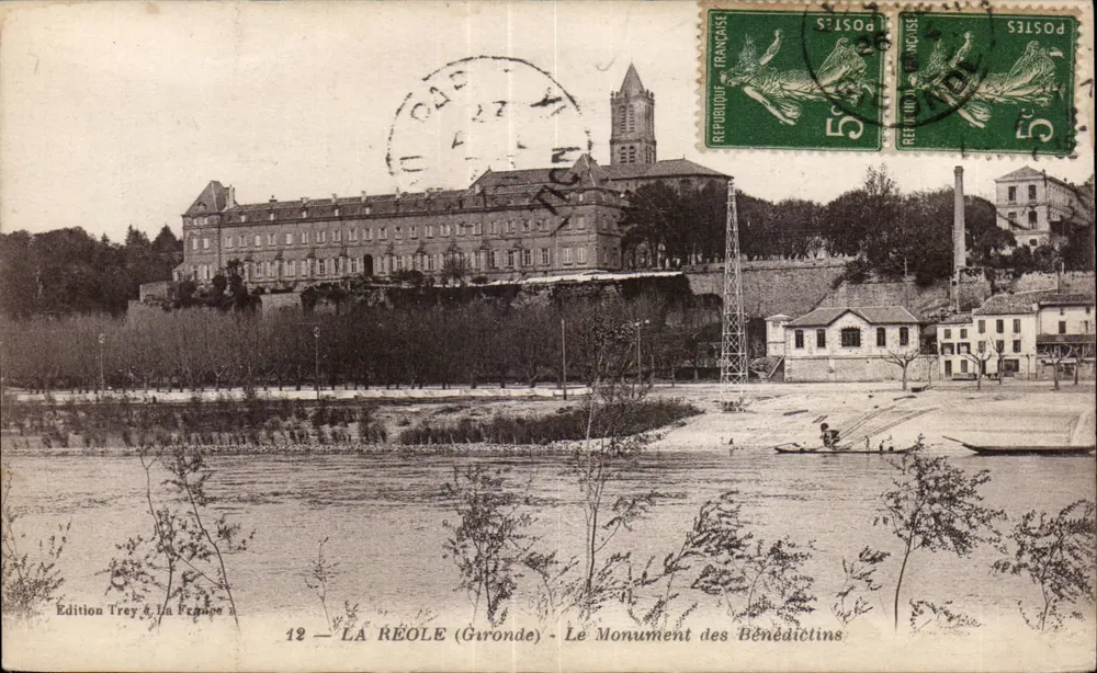 La Réole (Gironde) — Das Benediktiner-Monument — Edition Trey & La France, Nr. 12 - Vorderseite