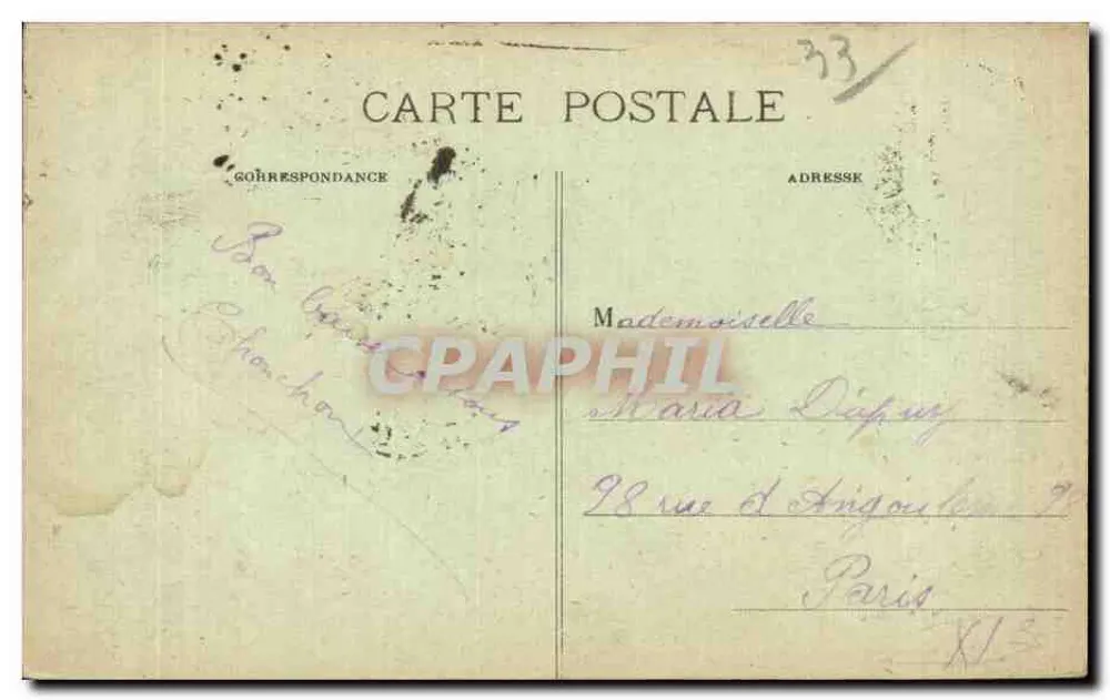 La Réole (Gironde) — Das Benediktiner-Monument — Edition Trey & La France, Nr. 12 - Rückseite