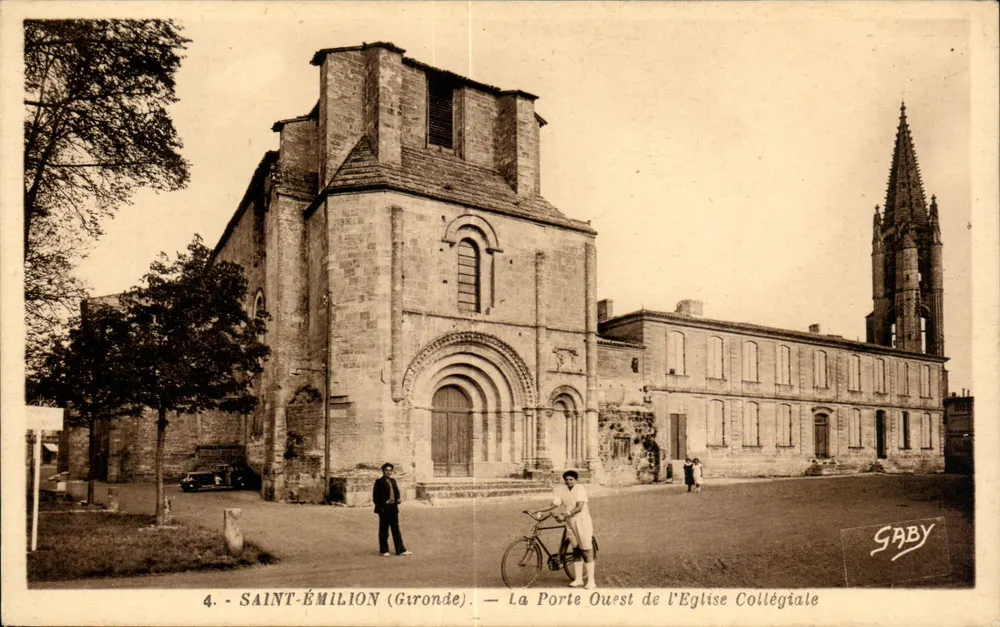 Saint-Émilion (Gironde) — Die Westtür der Kollegiatkirche — Edition Gaby - Vorderseite
