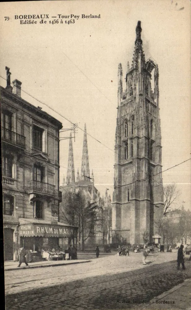 Bordeaux — Turm Pey Berland — Errichtet zwischen 1456 und 1463 - Vorderseite