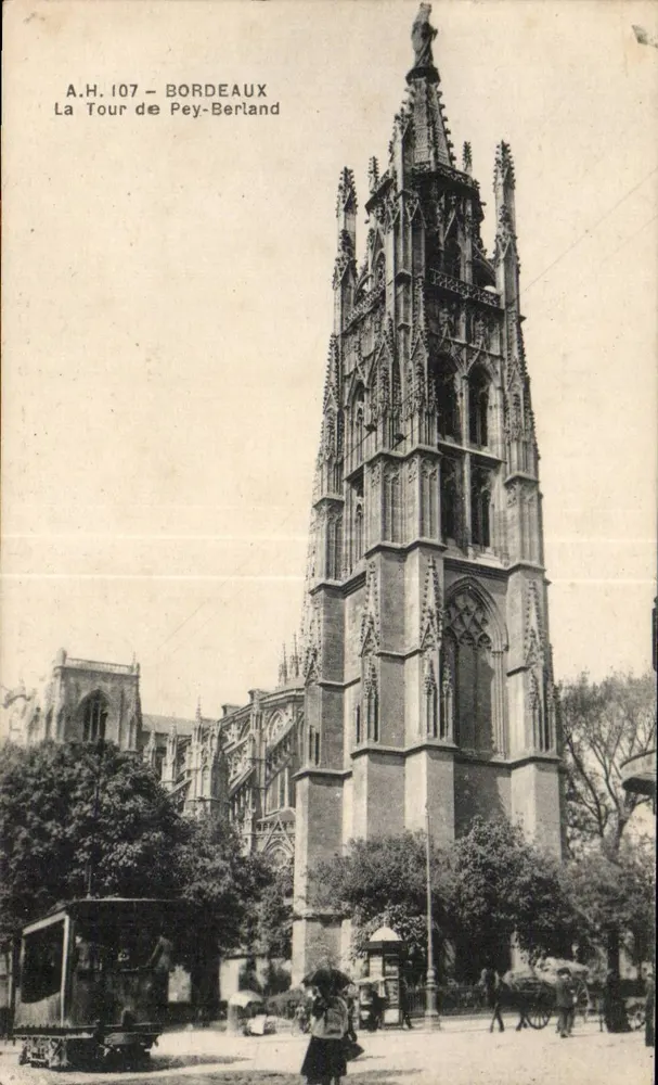 Bordeaux — Die Tour de Pey-Berland — A.H. 107, Verlag A. Hue - Vorderseite