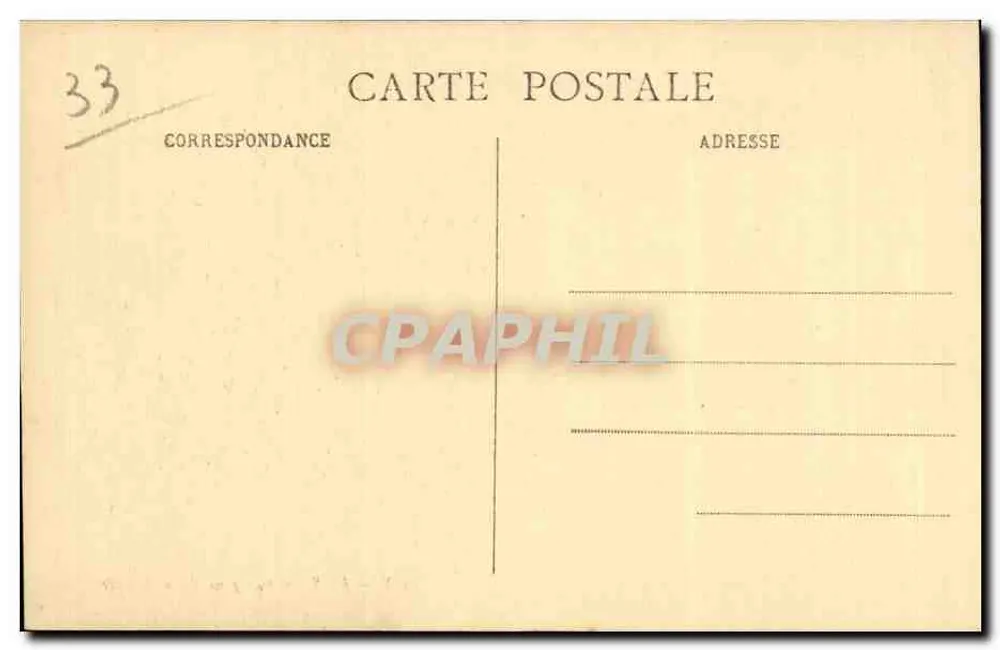 Bordeaux — Die Bucht, Aufnahme von der Bastide — unbekannter Verlag, Seriennummer 66 - Rückseite