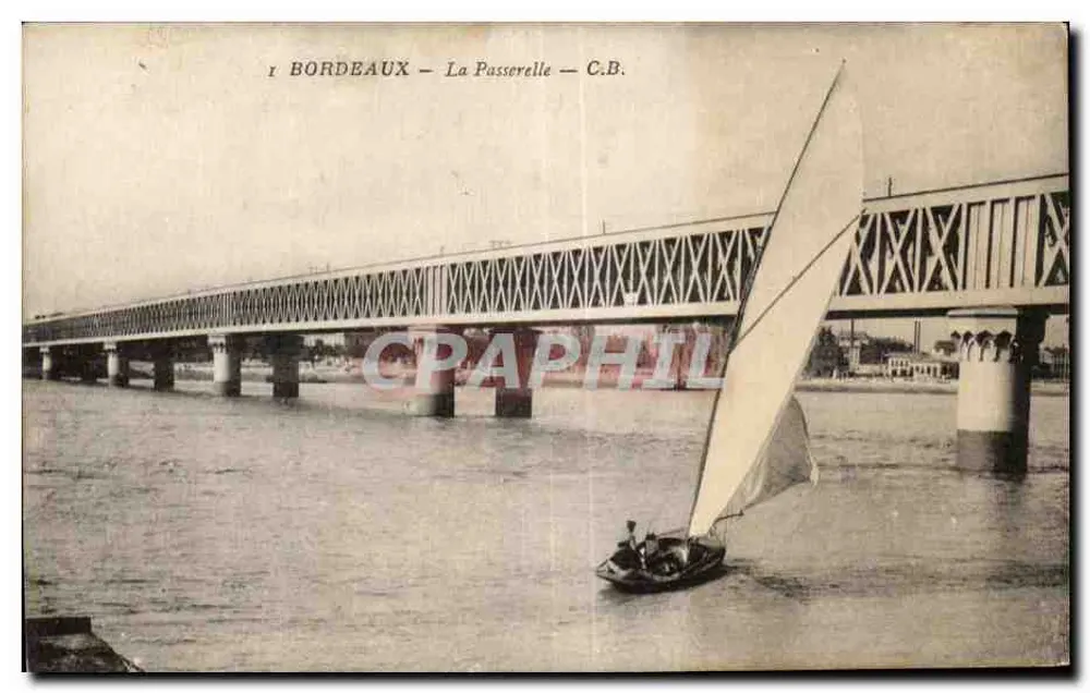 Bordeaux — A Passerelle — C.B. - Frente