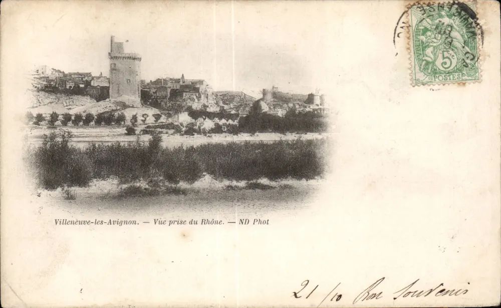Villeneuve-lès-Avignon — Ansicht vom Rhône — ND Phot - Vorderseite