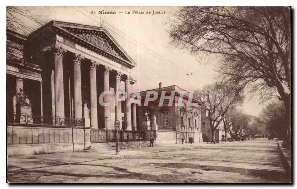 Nîmes — O Palácio de Justiça — P. L. Nîmes, n°30 - Frente