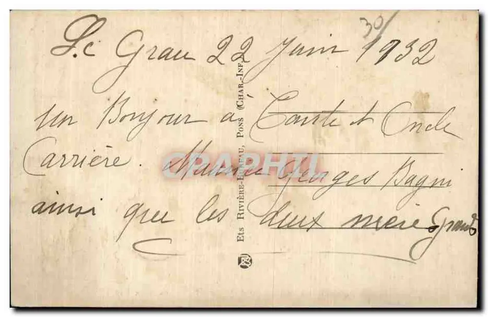 Le GRAU-du-ROI (Gard) — As Duas Riberas — Édit Galeries des Plots Blens, n° 2105 - Verso