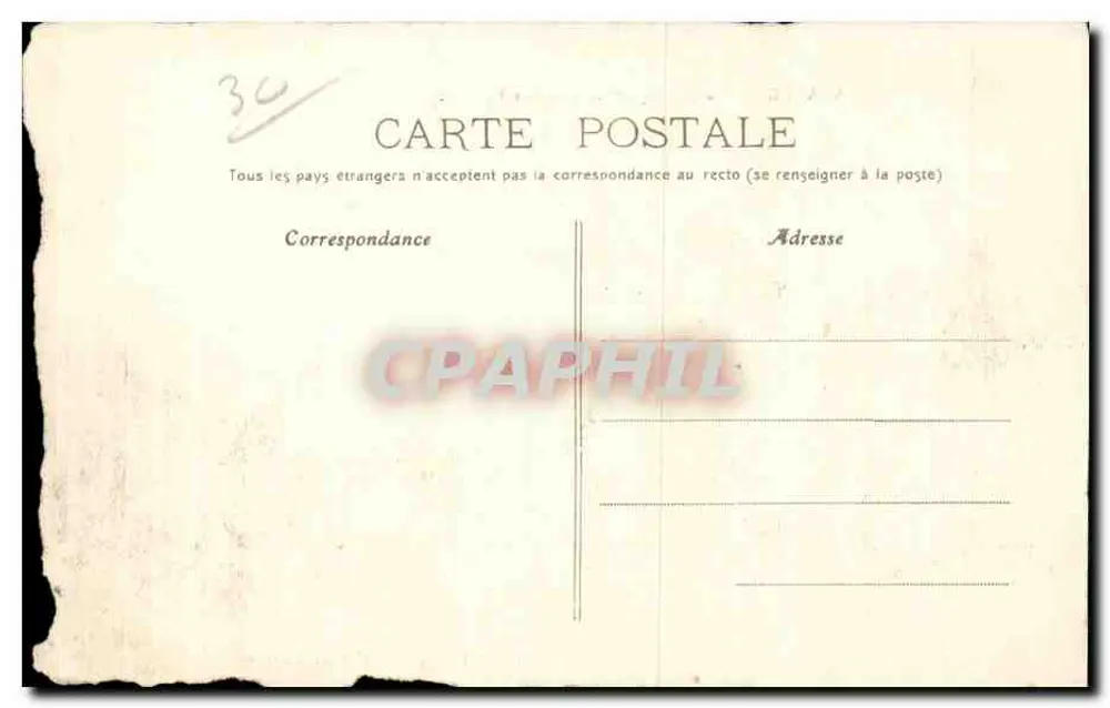 Lasalle — La Barraquette. Villa der Palmen — Verlag J. Gascuel, Fotografie Bessèges - Rückseite