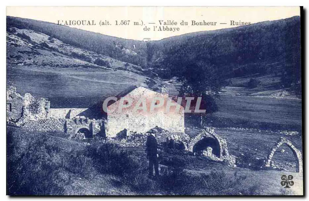 L'AIGOUAL (alt. 1.567 m.) — Vallée du Bonheur — Ruinen der Abtei - Vorderseite