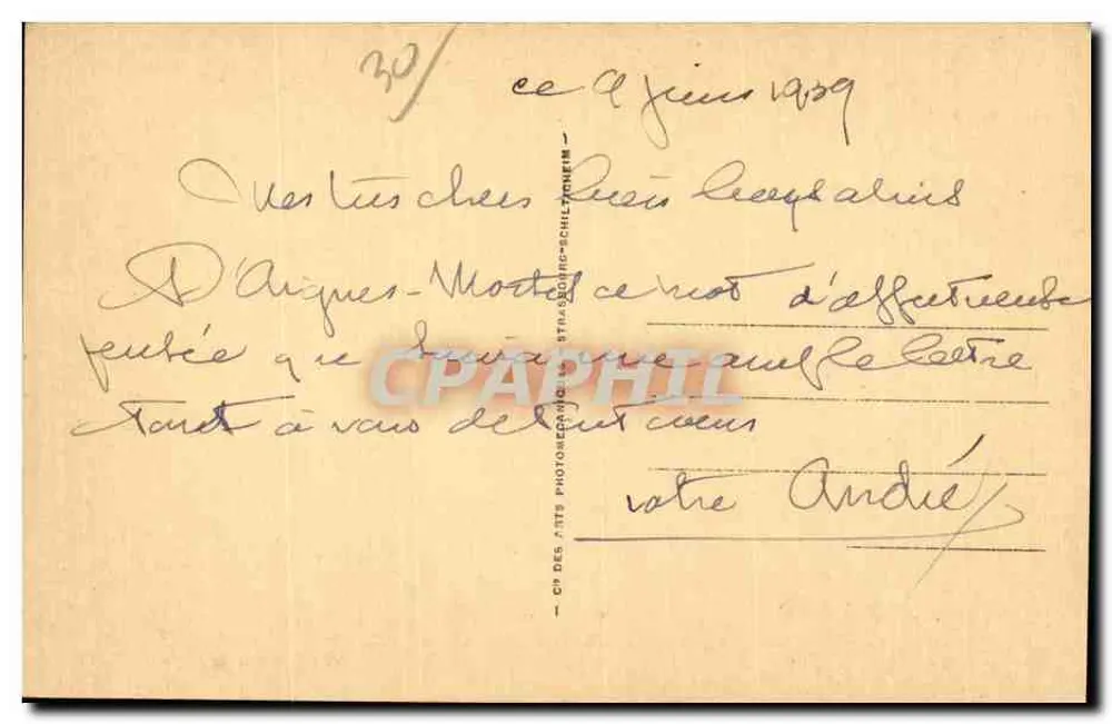 Aigues-Mortes — Überblick über die Mauern — LL.45 - Rückseite