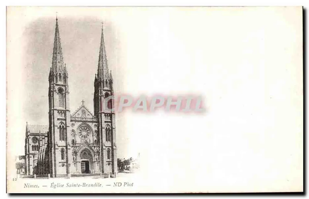 Nîmes — Igreja de Santa Brandile — ND Phot - Frente