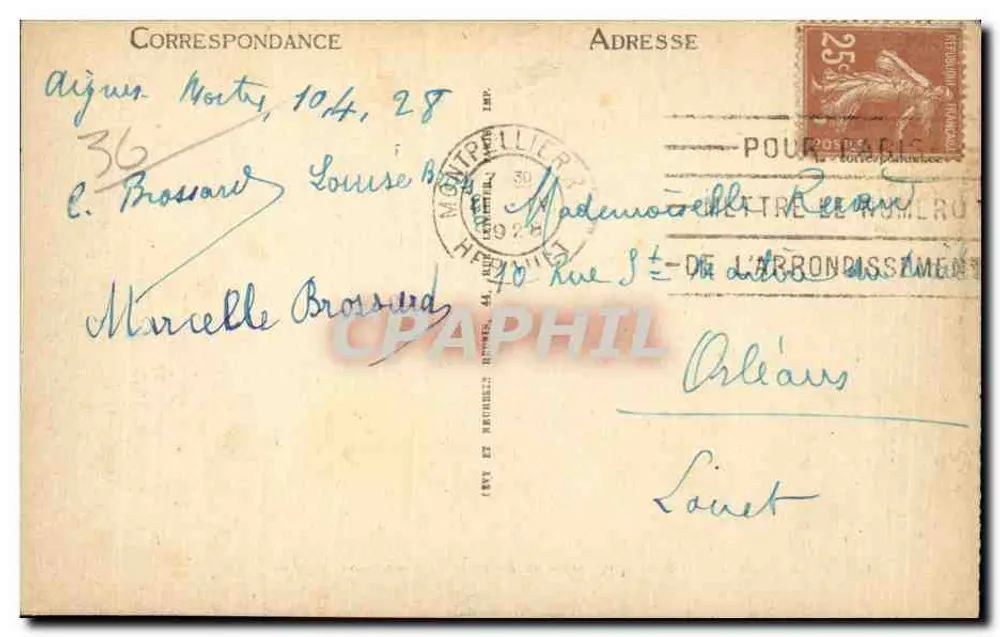 Aigues-Mortes — Ansicht vom Turm von Constance — LL - Rückseite