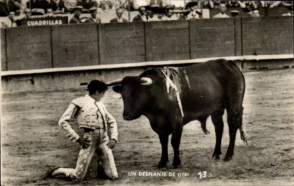 Um desplante de Litri — espetáculo de touro-corrida — Taller A. Zerkowitz, Barcelona - Frente