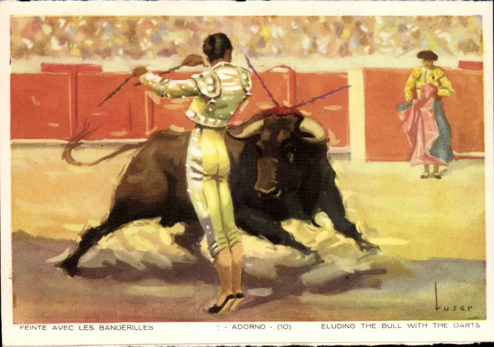 Feint mit den Banderillas — Adorno (10) — Tusep - Vorderseite
