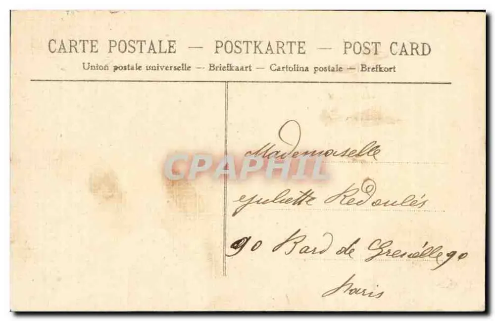 Evreux (Eure) — Torre da Relógio — Coleção R. F. - Verso