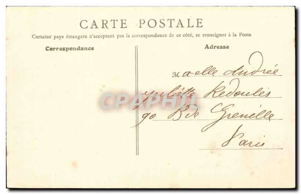 Louvières (Eure) - O Museu — B. F., Paris, n°25 - Verso