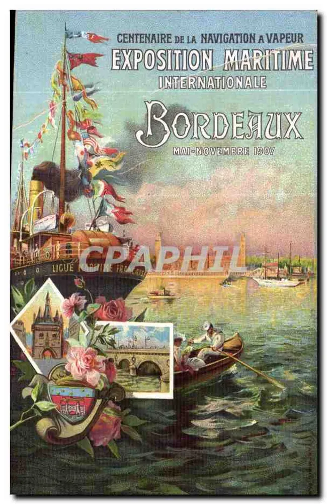 Internationale maritime Ausstellung — Bordeaux — Französische maritime Liga - Vorderseite