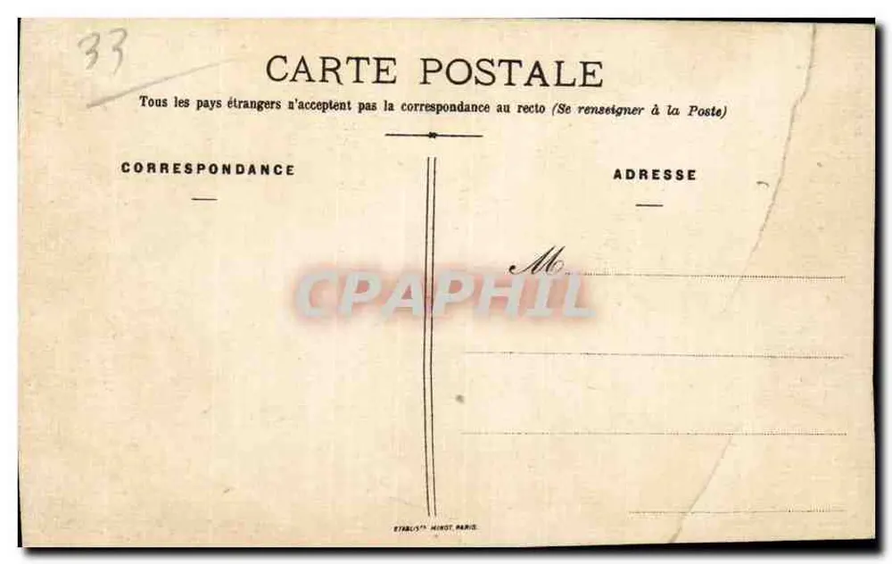Internationale maritime Ausstellung — Bordeaux — Französische maritime Liga - Rückseite