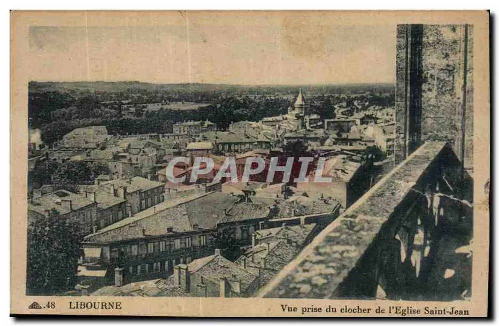 Libourne — Ansicht vom Turm der Kirche Saint-Jean — Cie des Arts Mécaniques, Paris - Vorderseite