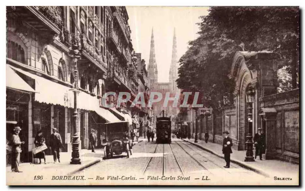 Bordeaux — Rue Vital-Carles — Selecta, n°196 - Frente