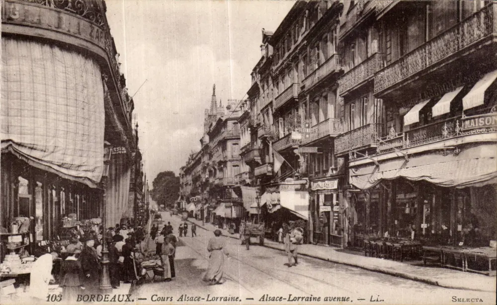 Bordeaux — Cours Alsace-Lorraine — Avenida Alsace-Lorraine — Selecta - Frente