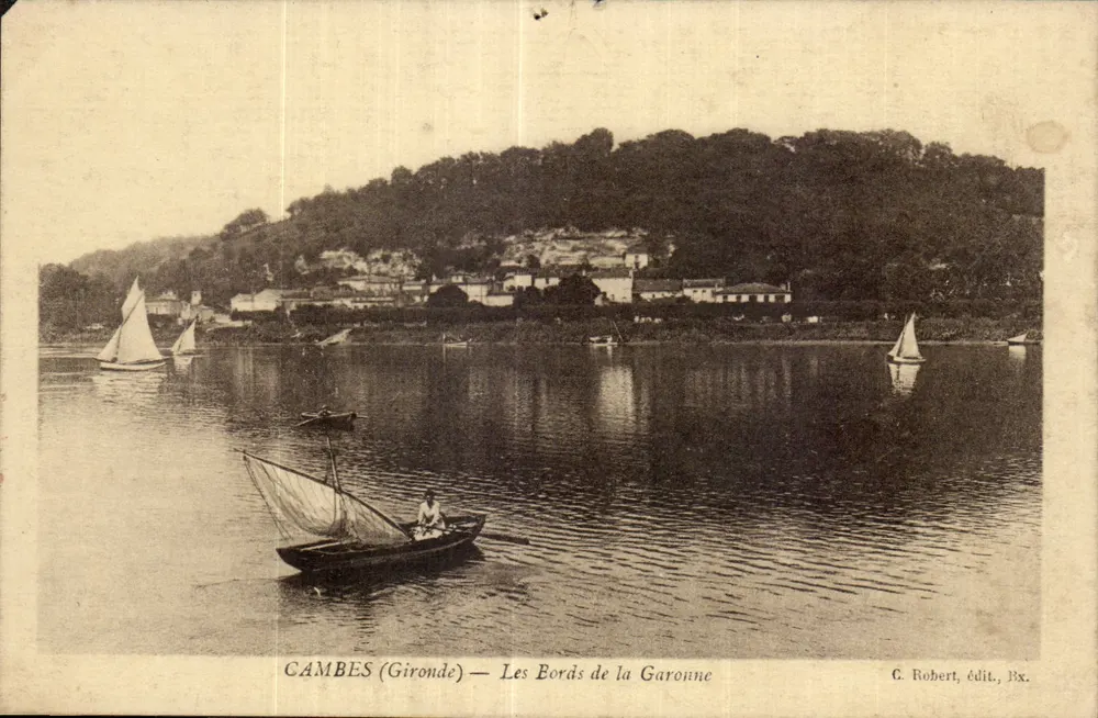 Cambes (Gironde) — De oevers van de Garonne — C. Robert, uitg. Bx. - Voorkant