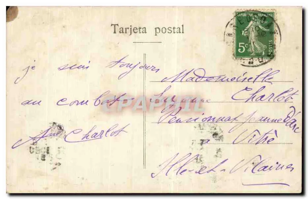Corrida de Toros — Suerte del Picador — éditeur RENNES - Rückseite