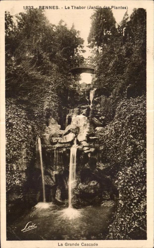 Rennes - Le Thabor (Jardin des Plantes) - A Grande Cascata — Loïc, n° de série não visível - Frente