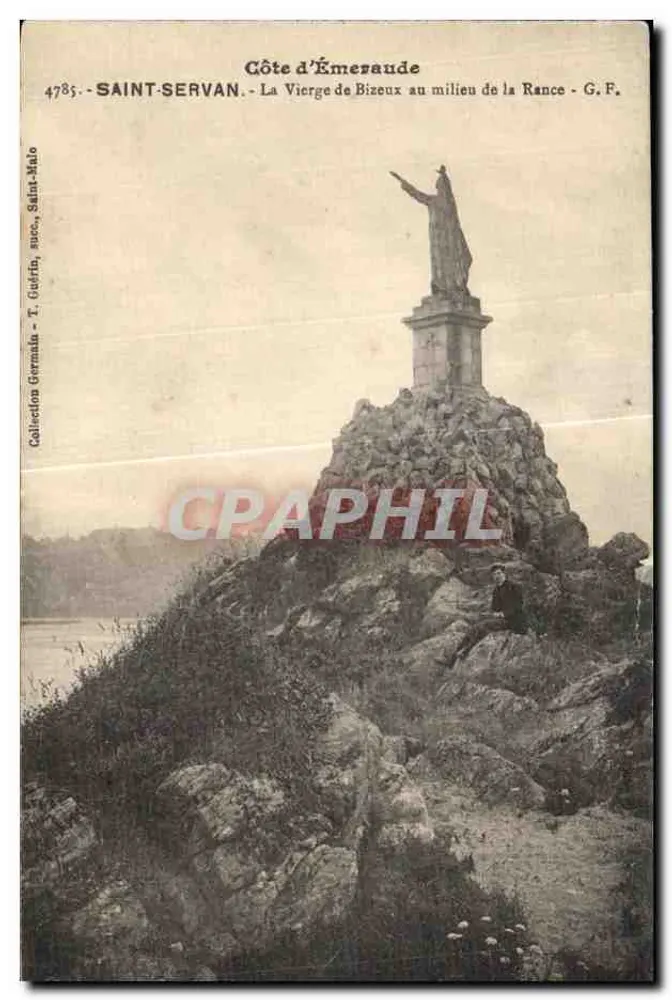 Saint-Servan — Côte d'Émeseaude, Die Jungfrau von Bizeux in der Mitte der Rance — T. Gudrîn, succ., Saint-Malo - Vorderseite