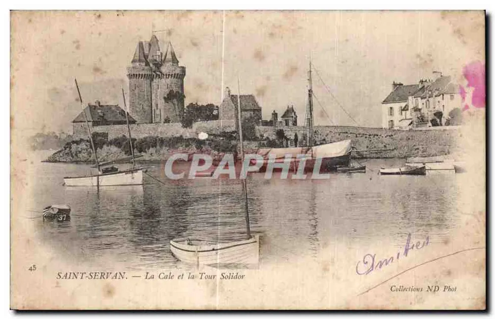Saint-Servan — A Cale e a Torre Solidor — Coleções ND Phot - Frente