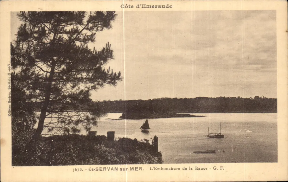 St-Servan-sur-Mer — Ansicht der Mündung der Rance — Editions G. F. n° 3678 - Vorderseite
