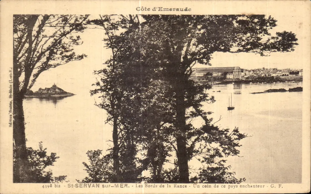 St-SERVAN sur-MER — Die Ufer der Rance — Côte d'Emeraude — G. F. — Edition Baudin (L.-et-V.) - Vorderseite