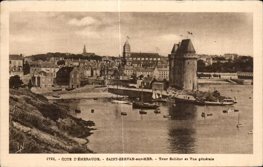 Saint-Servan-sur-Mer — Turm Solidor und allgemeiner Blick — Laurent-Nicolas Bannes, n° 1791 - Vorderseite
