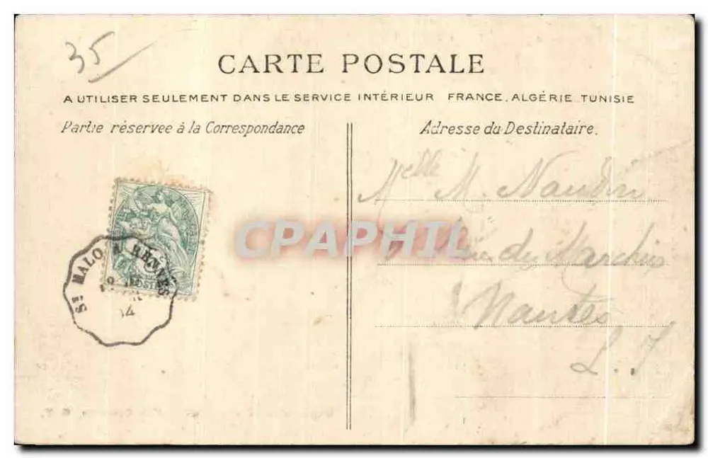 Saint-Servan — Vista Geral — G.F. n°3392 - Verso