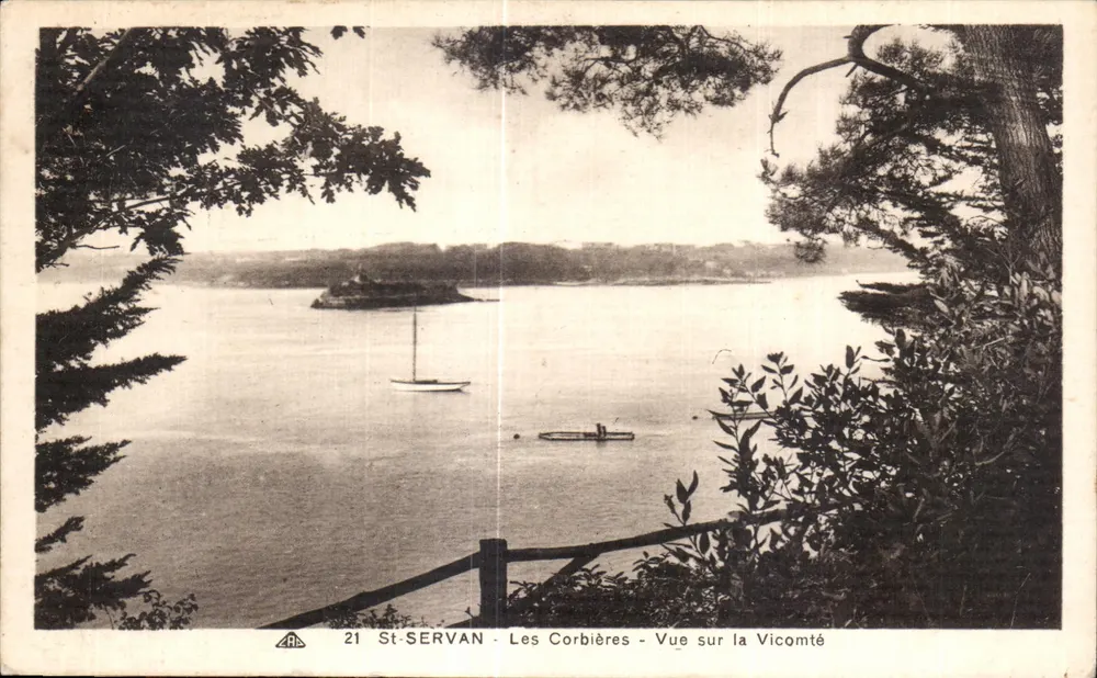 St-Servan - Les Corbières - Vista sobre a Vicomtia - Frente