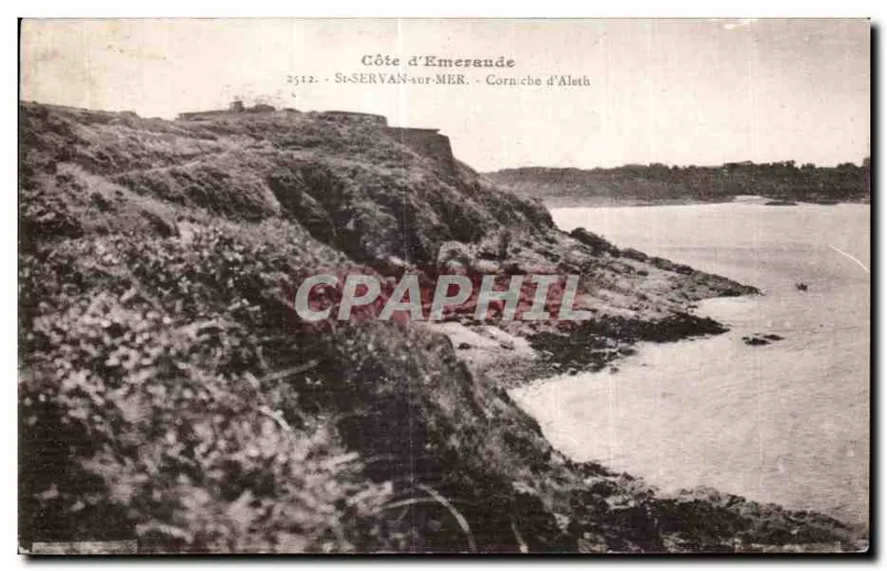 Côte d'Emeraude — St-Servan-sur-Mer — editor anônimo, n° 2512 - Frente