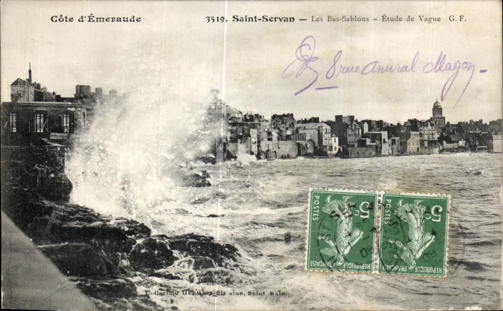 Saint-Servan — Les Bas-Sablons — Studie von Vague G.F. - Vorderseite